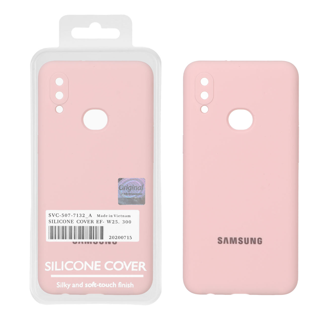 قاب سیلیکونی پاک کنی اورجینال Master Quality مدل Samsung Galaxy A10s - صورتی چرک (پک دار)
